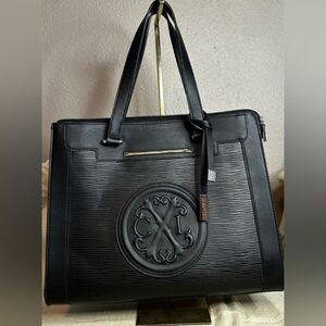 Christian LaCroix Aurore Black Medium Tote